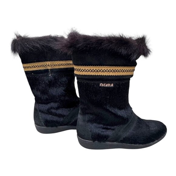 Tecnica Skandia Cowhide Goat Women's Brown Fur Insulated Ski Winter Boots Sz 7.5 - Picture 7 of 10